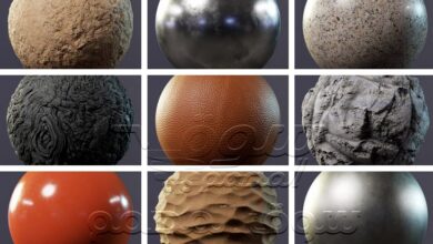 الحزمة المدفوعة كاملة Marmoset Toolbag 4 Material Library Drop 2