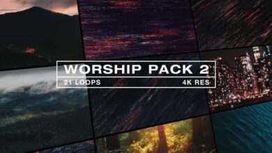 حزمة خلفيات مقام رفيع كاملة Worship Backgrounds Pack 2