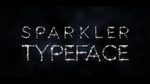 Videohive - Sparkler Typeface 34933538