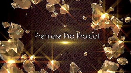 للبريمير عناوين الماس الذهبية Gold Diamond Titles 10303848 - Premiere Pro Templates