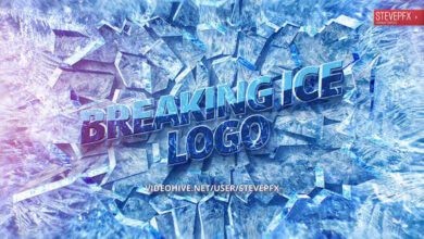 شعار كسر الجليد Breaking Ice Logo - 29459656