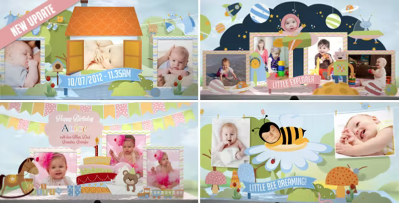 Videohive: Hey, I'm Turning One! - Baby Birthday Album