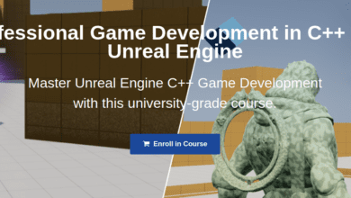 Professional Game Development in C++ and Unreal Engine الكورس كامل