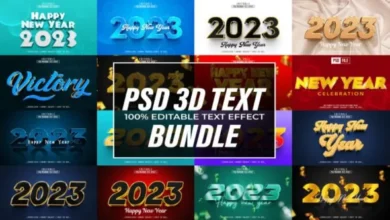 3D PSD Text Effect Bundle