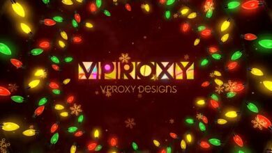 Videohive - Christmas Lights Logo Opener 41061949