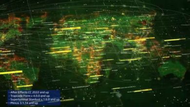 Videohive - World Map Background After Effects - 40544356