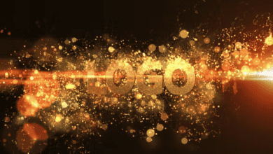 Videohive - Glowing Particle Logo Reveal 13 : Golden Particles 02 - 14935276